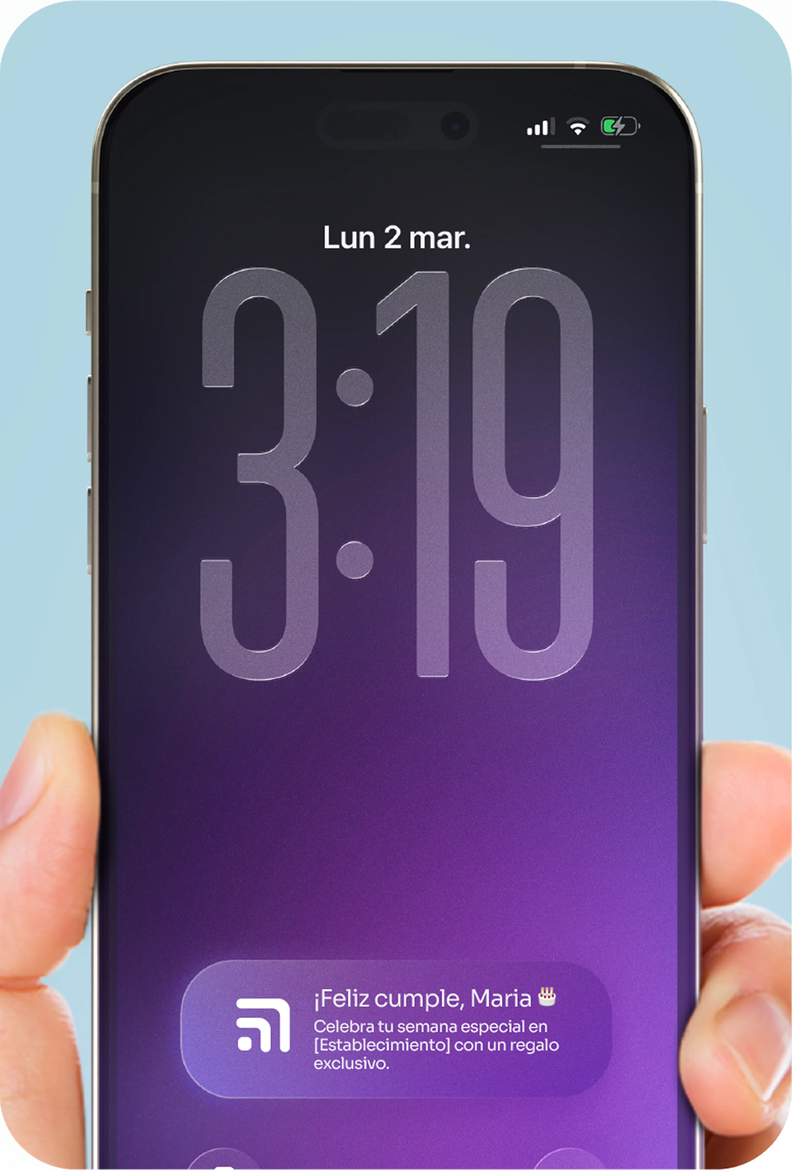Vista de KeepYa con promoción en Apple Wallet