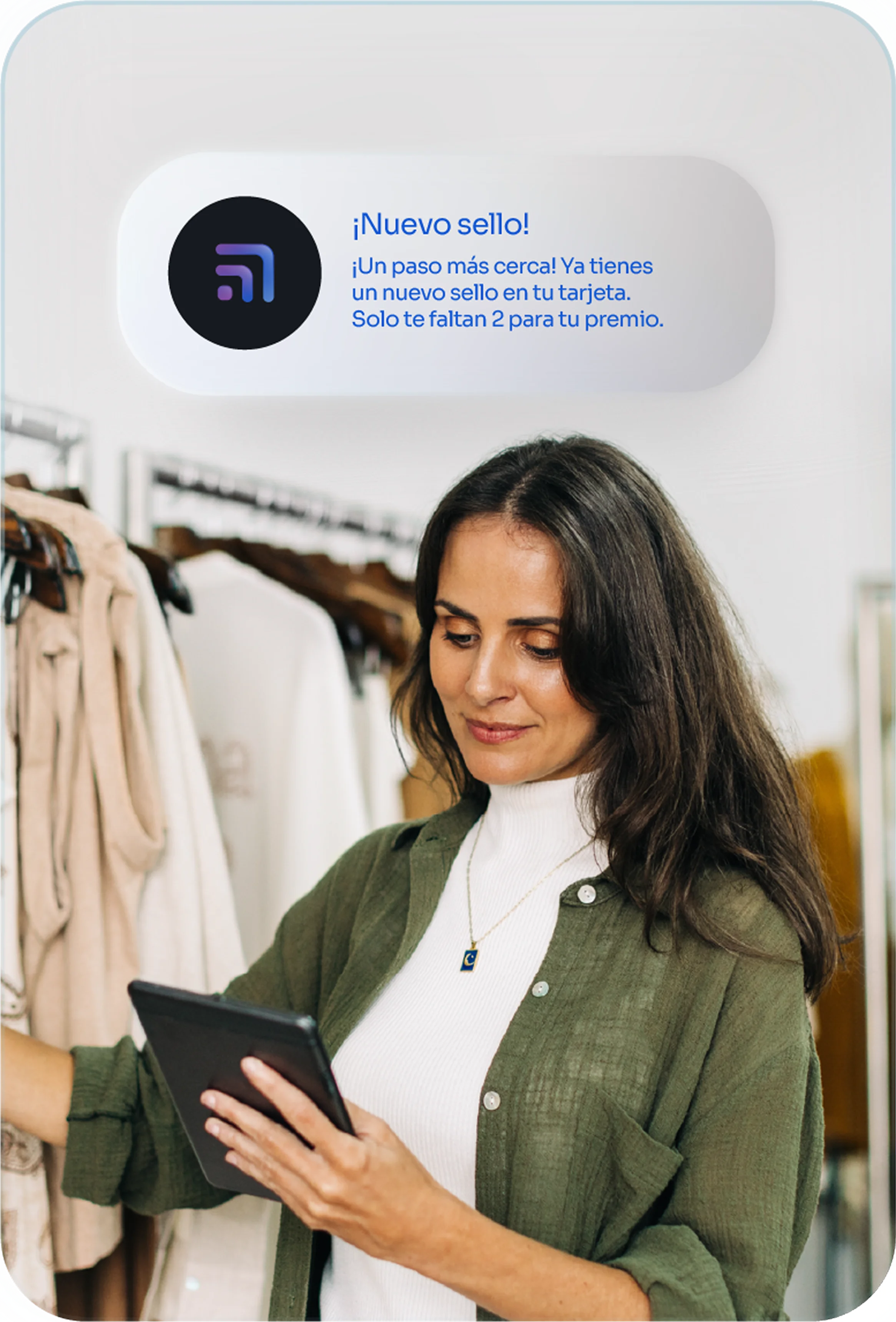 Vista de KeepYa con comunicación post compra